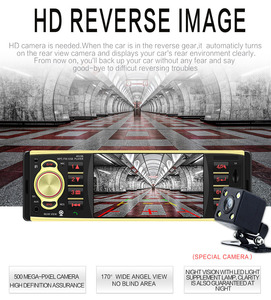 4.1-Inch 1 DIN Xe Xe Xe Đa Phương Tiện Phía Sau Xem Máy Ảnh FM BT HD Âm Thanh Stereo Video Phát Lại MP5 Máy Nghe Nhạc Đầu Đơn Vị Android 2 DIN - Product Image 5