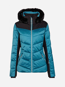 Veste matelassée légère en polyester tricoté pour <span class=keywords><strong>femme</strong></span> OEM - Manteau d'hiver coupe-vent en nylon pour sports de plein air avec logo personnalisé - Product Image 5