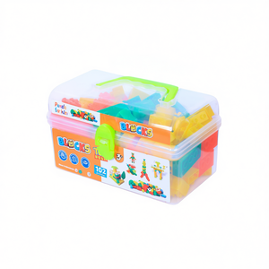 210 Piece Construction <b>Blocks</b> Toy Set for Creative Building Activities - Product Image 2