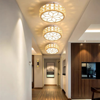 Lampu Kristal LED Modern Minimalis untuk Ruang Makan & Kamar Tidur, Lampu Plafon LED Mewah untuk Interior Rumah, Lampu Lorong & Koridor