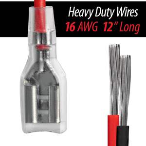 6,3 мм быстросъемный провод 18 Awg соединительные разъемы динамик с одной головкой обжимной клеммой изоляционный рукав с красным и черным - Product Image 4