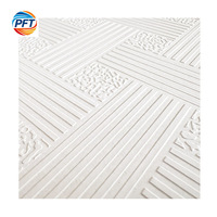 Plaque de plafond en plâtre ignifuge stratifiée PVC, triple protection, imperméable, anti-humidité, anti-moisissure, pour hôtels, hôpitaux, centres commerciaux