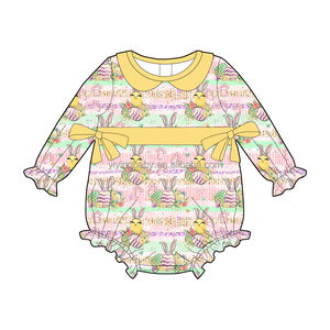 ชุดรอมเปอร์เด็กแรกเกิดลายกระต่าย ยี่หยิง ผ้าไผ่นุ่ม คอ<span class=keywords><strong>ตุ๊กตา</strong></span> <span class=keywords><strong>แขน</strong></span>ยาว สำหรับเด็กผู้หญิง พร้อมโบว์ สำหรับใส่ในชีวิตประจำวัน ออกนอกบ้านแบบสบายๆ - Product Image 3