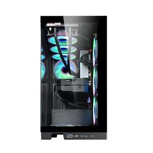 La caja de PC de escritorio para juegos más popular, OEM, juegos con torre completa de vidrio templado, chasis de computadora para juegos de PC de escritorio de