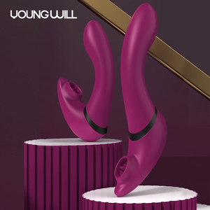 Stimulateur à double extrémité Young Will pour point G et clitoris, 10 modes de vibration, jouets pour adultes imperméables pour femmes, vibrateur - Product Image 4
