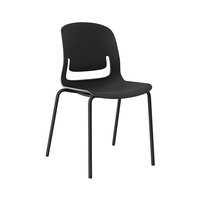 Chaise ergonomique en maille moderne de haute qualité, certifiée BIFMA, avec siège en PP et accoudoirs en plastique, idéale pour les cafés et les tables de salle à manger