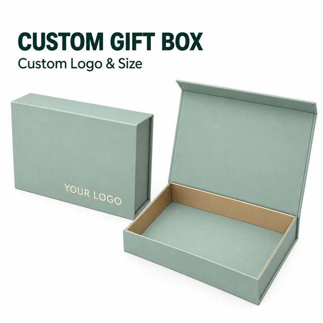 OEM High-End Waterproof Folding Magnetic Gift Box with Sponge Lining Matte Finish Custom Printed for Influencer PR