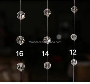 MILE Populaire Réception De Mariage Plafond <span class=keywords><strong>D</strong></span>écor Ignifugation <span class=keywords><strong>Cristal</strong></span> Chaîne Rideau Goutte <span class=keywords><strong>D</strong></span>'eau Acrylique Plafond <span class=keywords><strong>D</strong></span>écorations - Product Image 4