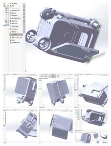 Aliotop <span class=keywords><strong>Valise</strong></span> pliable pour scooter électrique-Bagage <span class=keywords><strong>cabine</strong></span> léger 20 pouces et serrure numérique - Product Image 6
