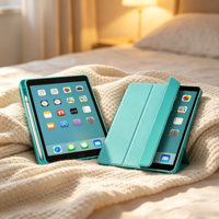 Étui de protection en cuir magnétique détachable pour iPad 10,9 pouces 2022 A16 & 2025 avec support pour stylet 28,7x26,5