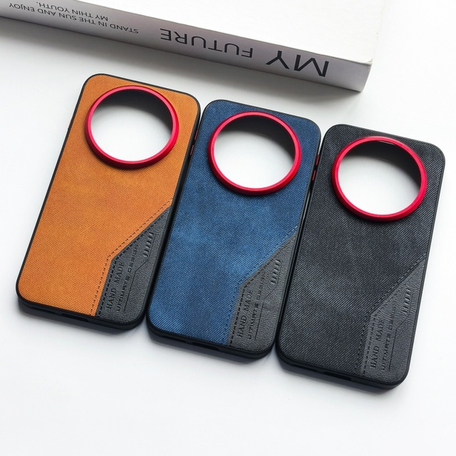 Businessman Suture Matte Cloth Leather Metal Lens protection Back Case for Huawei Mate 80 Pro Max / 80 Pro / 80 Shockproof Cover