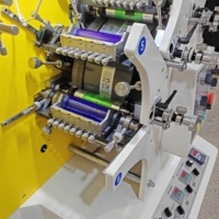 Machine d'impression d'étiquettes textiles Flexo automatique JR-1241, 5 couleurs, 70 m/min, équipement d'impression d'étiquettes pour vêtements