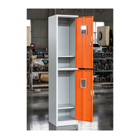 Armoire métallique moderne à 2 portes en acier pour vestiaire chambre à coucher ou atelier d'hôtel armoires à vêtements métalliques