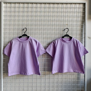 OEM Summer <strong>Kids</strong> <strong>Boys</strong> Girls Unisex Knitted Cotton Oversized Soft Breathable T-<strong>shirt</strong> Toddler Casual Tee - Product Image 5