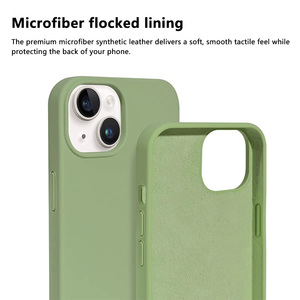 เคสโทรศัพท์ซิลิโคนเหลวแบบรักษ์โลก ปลอดสาร BPA ไร้กลิ่น นุ่ม ป้องกันอย่างดี สำหรับ iPhone 18 17 16 15 Pro Max - Product Image 4