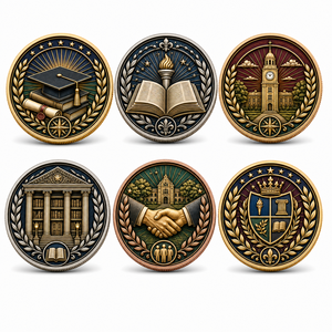 Moneda Conmemorativa Personalizada de Metal para Graduación Escolar, Universitaria, Recuerdo para Estudiantes, Chapada en Oro, 200 Unidades, OEM y ODM - Product Image 2