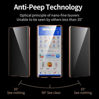 360 °   Étui en verre trempé double face anti-espionnage avec film de protection pour Samsung Galaxy S26 Ultra S25 S23 A16 A56 A55