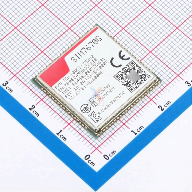 Genuine SIM7670G-LNGV LTE Cat.1 Module with GNSS 10Mbps Downlink 5Mbps Uplink 3.4V-4.2V -40°C to 85°C LCC+LGA in Stock