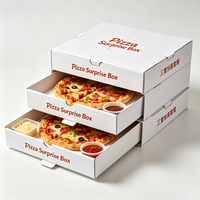 Boîtes à pizza miniatures en carton ondulé personnalisées, emballages de haute qualité pour la chaîne alimentaire avec logo