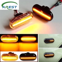 L'eau qui coule Led marqueur latéral clignotant pour Dacia Duster Dokker Lodgy Renault Megane 1 Clio1 2 KANGOO ESPACE Smart 453