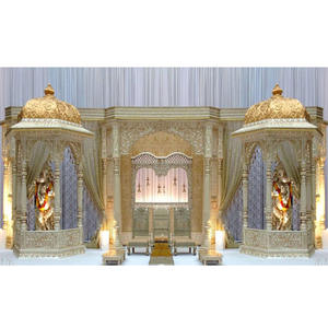 Grand événement de mariage Rajwada Mandap USA Nouveau Grand Mandap de mariage Jodha Akbar Magnifiques temples de mariage Mandap Vancouver Chicago - Product Image 1