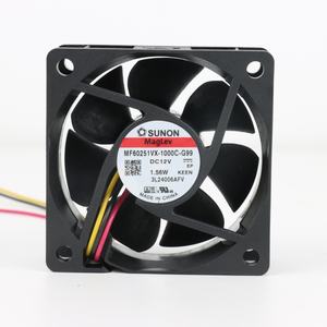 Ventilador Axial SUNON MF60251VX-1000C-G99 Eléctrico OEM/ODM 60x60x25mm 12VDC 130mA 1.56W 5200RPM 27.0CFM con Rodamiento de Vapor para Gabinetes e Inversores - Product Image 1