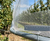 Filet anti-insectes en HDPE vierge 100% tricoté à bords renforcés 3x8mm, 50-150gsm, pour serres et vergers