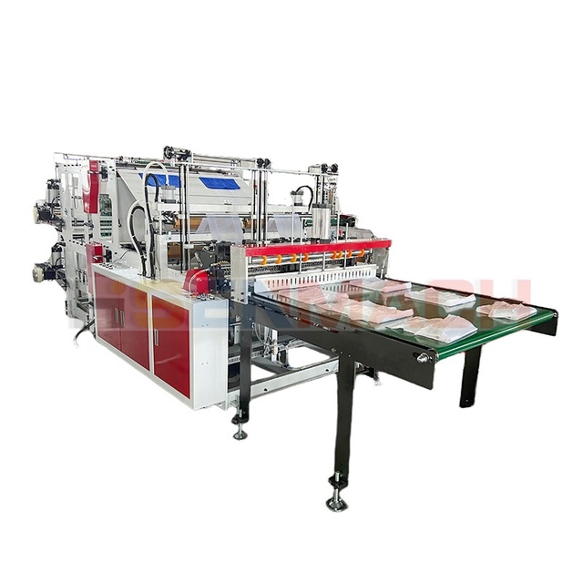 Double Layer Four Lines Bag Cutting Machine PE Film Bag Making Machine Small Bag Sealing and Cutting Production Manufacturer