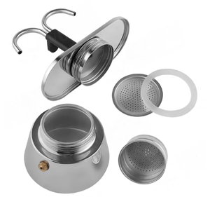 Juego de <span class=keywords><strong>Cafetera</strong></span> Moka de 2 Tazas al por Mayor, Inducción de Fuego, Portátil, Antigua, <span class=keywords><strong>Cafetera</strong></span> Express de Acero Inoxidable, Comercial - Product Image 6