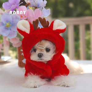 Küçük Köpekler İçin Amberie Kırmızı Kışlık Lüks Evcil Hayvan Süveteri, Schnauzer Teddy Ceket - Product Image 4