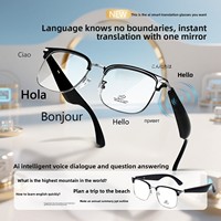 Lunettes intelligentes Ai avec traduction en temps réel dans 100 langues, écoute de musique et appels téléphoniques