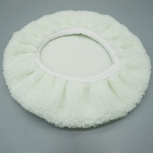 Almohadilla de pulido de lana de cordero de 3-10 pulgadas, cubierta de microfibra duradera para encerado y limpieza de coches - Product Image 3
