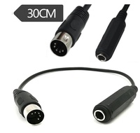 Câble d'extension Audio stéréo rs-midi, 5 broches, mâle vers femelle, 6.35MM