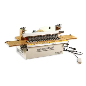 Máquina de bandas de borde de recorte automático para carpintería, muebles CNC, pegamento portátil, máquina de madera CNC, curva automática y recta