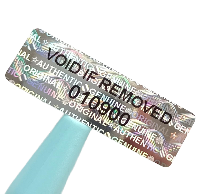 Custom Holographic Barcode Labels Security Void Tamper Evident Removal Will Destroy Laser Sticker Printing