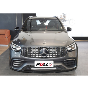 Kit carrosserie pour <span class=keywords><strong>Mercedes</strong></span> Benz GLC classe X253 16-19 mise à niveau à 21 GLC63 <span class=keywords><strong>AMG</strong></span> comprennent avant et pare-chocs arrière avec grille lampes - Product Image 4