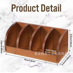 Wooden Multi Slot Soap <b>Dish</b> <b>Rack</b> Solid Wood Curved Design Self Drain Bathroom Desktop Soap Storage Box - Product Image 4