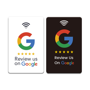 Carte NFC Google en PVC RFID réutilisable 13,56 MHz pour avis clients – Carte de visite Google NFC pour avis clients - Product Image 1