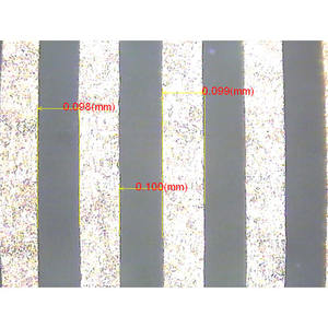 Elettrodo interdigitale flessibile da 100 um elettrodo a dito alternato in polietilene glicole PET oro per circuito a membrana IDT - Product Image 4