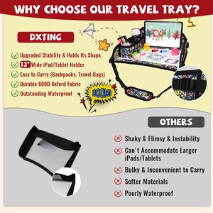 Muestra Gratuita, Bandeja de Viaje Personalizable de Poliéster para Niños, Mesa de Juego Multifuncional para Niños Pequeños, Organizador Colgante para Asiento de Coche y Cochecito - Product Image 3