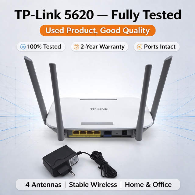 Used TP-Link LS1008G/CY001 WiFi Router AC1200M Dual-band POE Wi-Fi Repeater Home Network Router