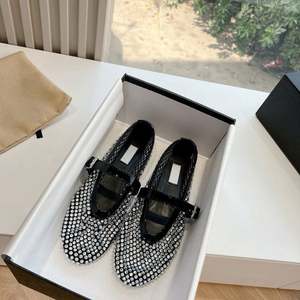 Chaussures de danse élégantes pour femme avec diamants et rivets, sexy, décontractées, originales, de marque haut de gamme, chaussures de ballet stylées pour femme - Product Image 4