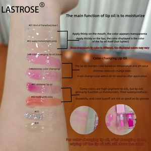MLM Squeeze Transparent <b>Lip</b> Gloss Tube Fruit Flavor Private Label Moisturizing Color Changing Plumping <b>Lip</b> Oil squeeze <b>lip</b> gloss - Product Image 4