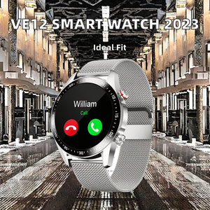 ساعة ذكية بشاشة HD وشاشة يمكن استدعاء ضغط الدم والأكسجين مراقبة معدل ضربات القلب تشغيل الموسيقى ميزات Android IOS - Product Image 3