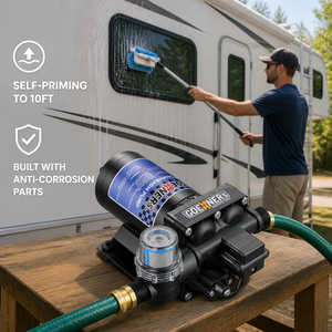 <span class=keywords><strong>Pompe</strong></span> à diaphragme automatique auto-amorçante basse pression 12V DC pour <span class=keywords><strong>camping</strong></span>-<span class=keywords><strong>car</strong></span>, caravane, fourgon aménagé, bateau, yacht, <span class=keywords><strong>pompe</strong></span> à <span class=keywords><strong>eau</strong></span> potable - Product Image 1