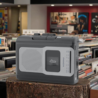Lecteur d'enregistreur de Cassette de baladeur portable Radio AM FM Lecteur de cassette Vintage compact avec grand haut-parleur et prise pour écouteurs
