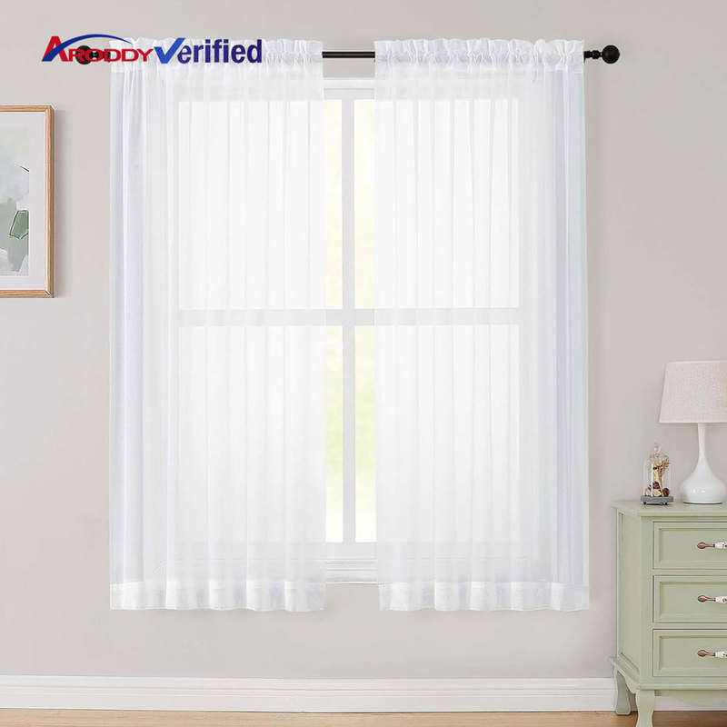 ARODDY Moroccan Pleat Panels Voile Fold