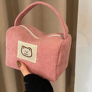 Cosmetic Bags for Women <b>Plush</b> Cute Handbag Summer Fashion Soft Comfortable <b>Large</b> Capacity Trendy Handbag for Women With Handle - Product Image 2
