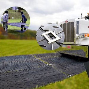 แผ่นปูพื้นสำหรับงานหนัก/แผ่นปูทางเดิน ขนาด 4x8 ฟุต รับน้ำหนัก 60-120 ตัน ป้องกันพื้นผิวทางเดินและสนามหญ้า - Product Image 3