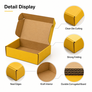 Caja de Cartón Corrugado Impresa Personalizada al por Mayor de Fábrica con Laminación Mate, Caja de Envío Plegable Reciclable para Alimentos - Product Image 2